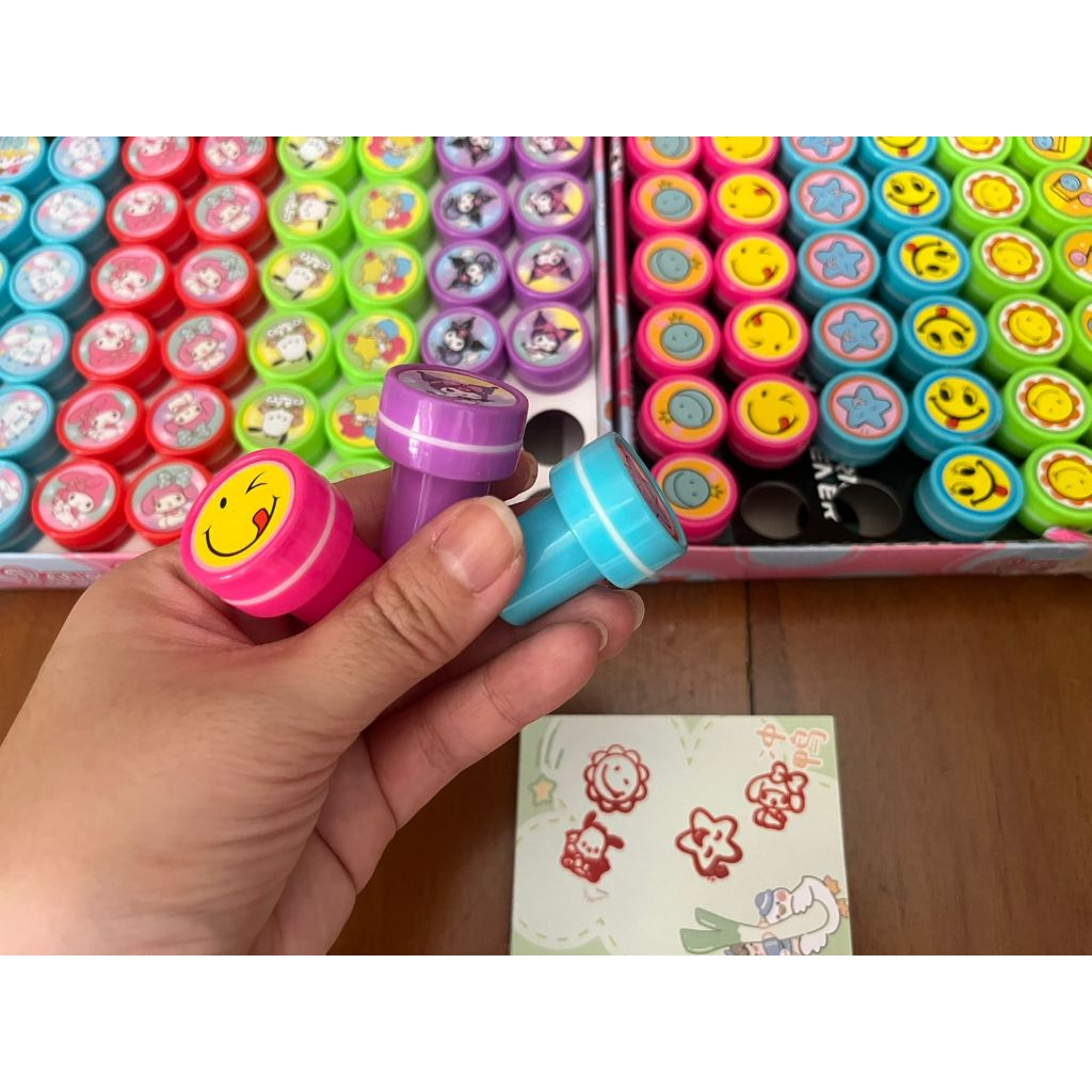 Stempel Anak Stempel Sanrio Stempel Smile Cap Anak Stanp