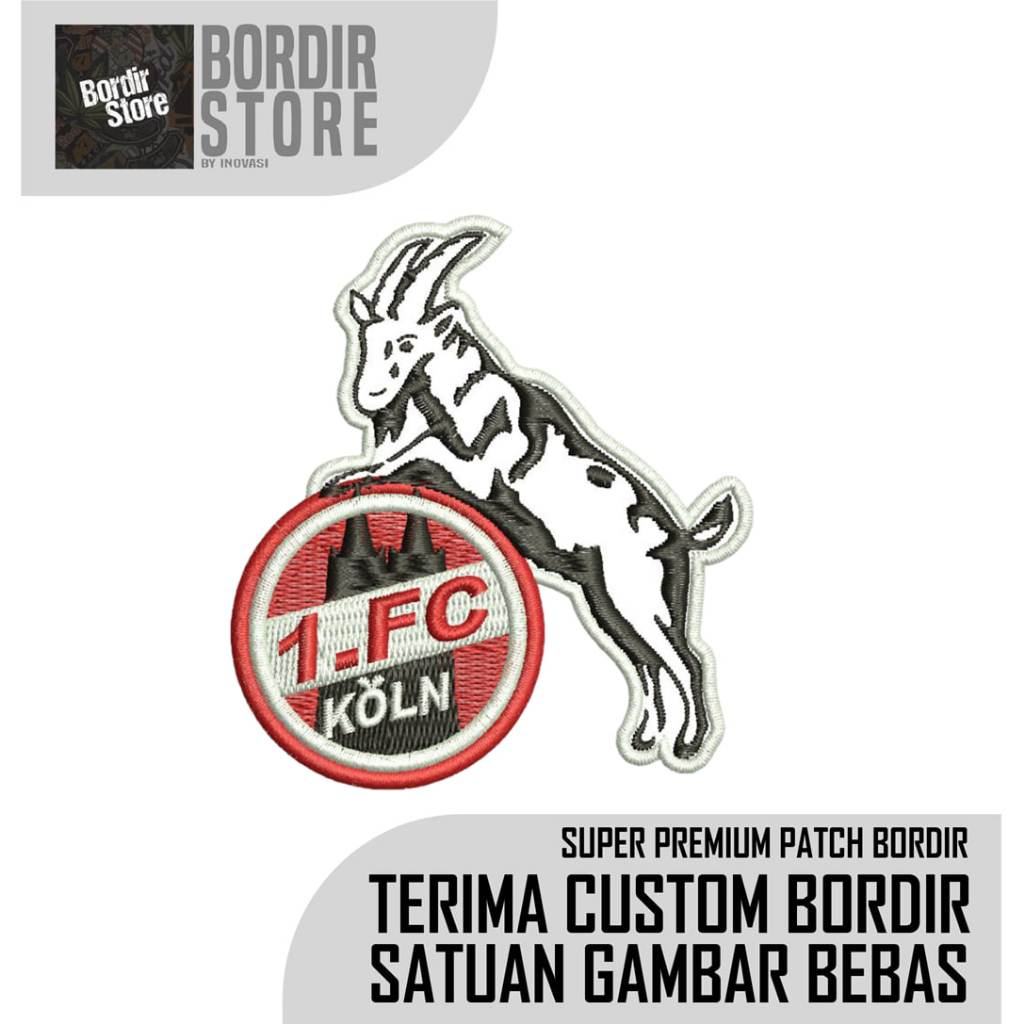 BORDIRSTORE 1 FC KOLN LOGO PATCH/EMBLEM BERKUALITAS TINGGI