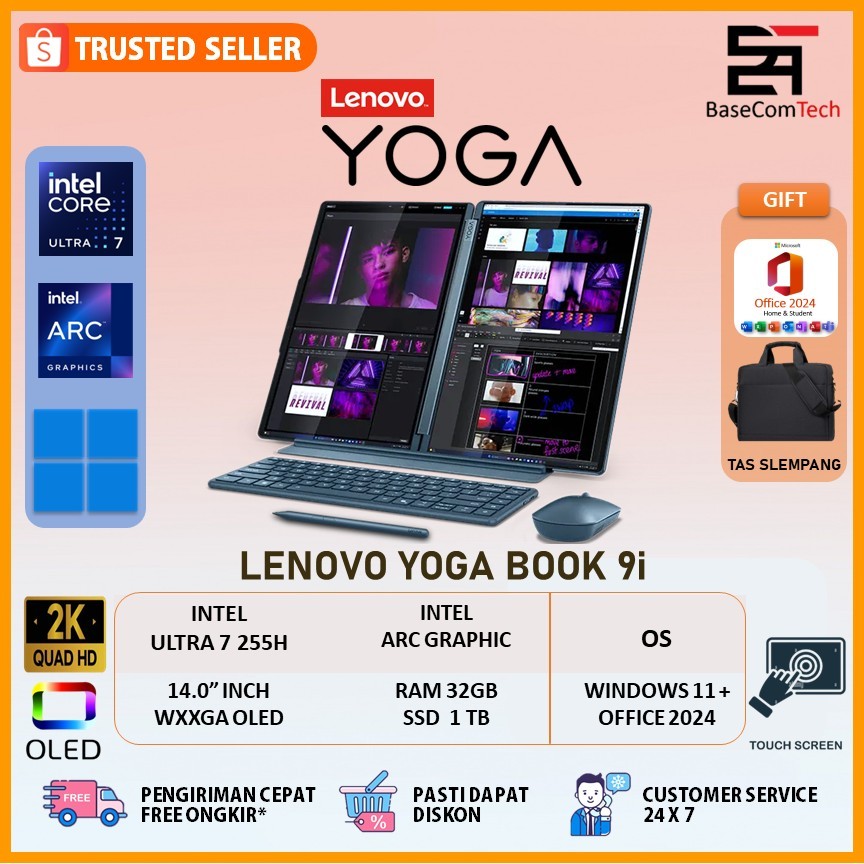 Lenovo Yoga Book 9 Ultra 7 255H 32GB 1TB 14 Inchi OLED 120Hz Windows 11
