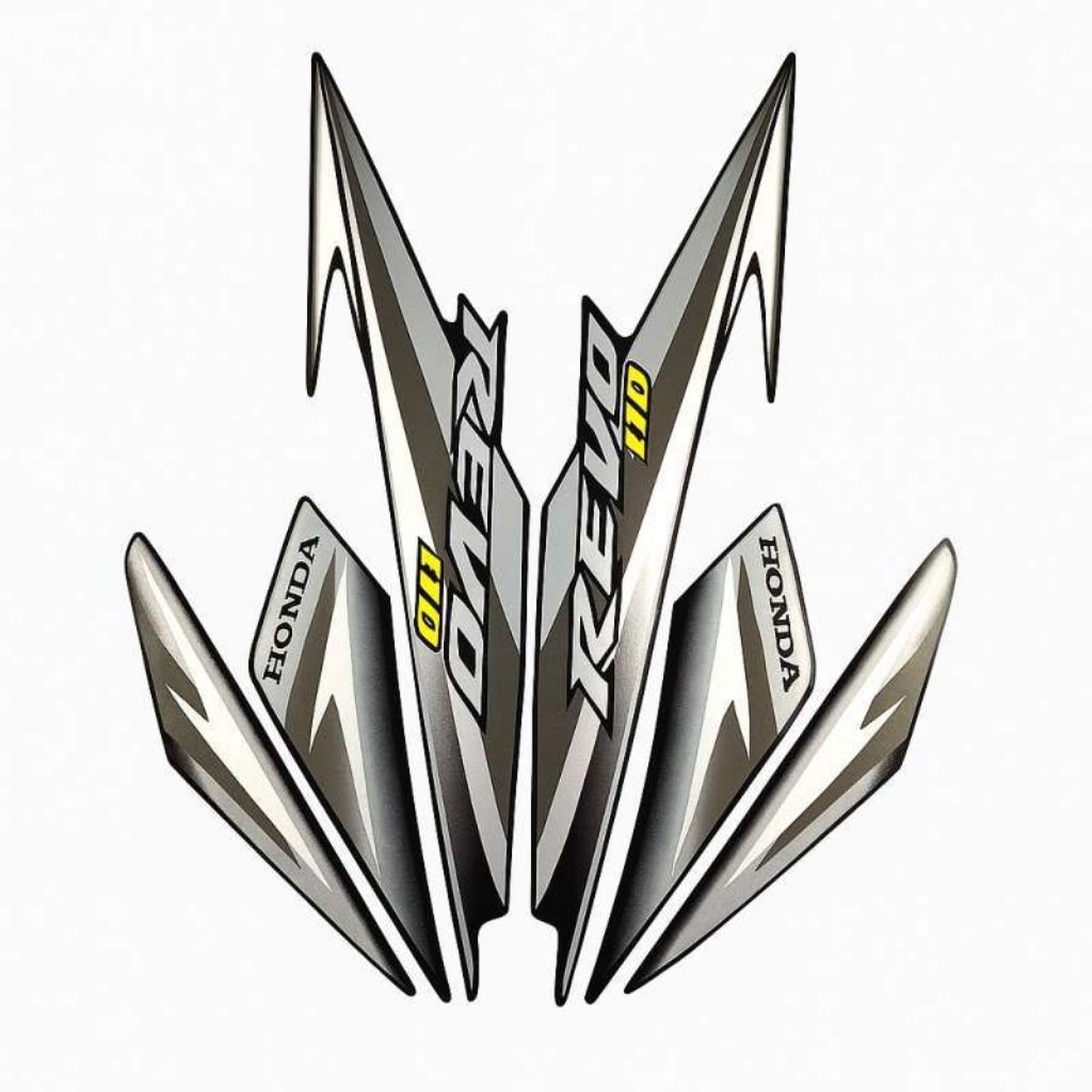 Striping stiker body motor Honda revo 110 2009-2010 stiker list bodi motor revo 110 tahun 2009-2010