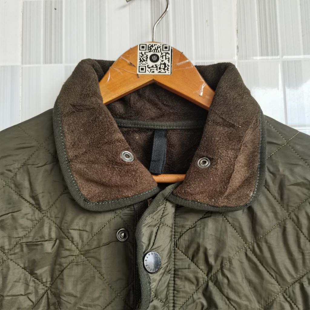 1337. JAKET BARBOUR  POLAR WARNA HIJAU SIZE XL   PRELOVED