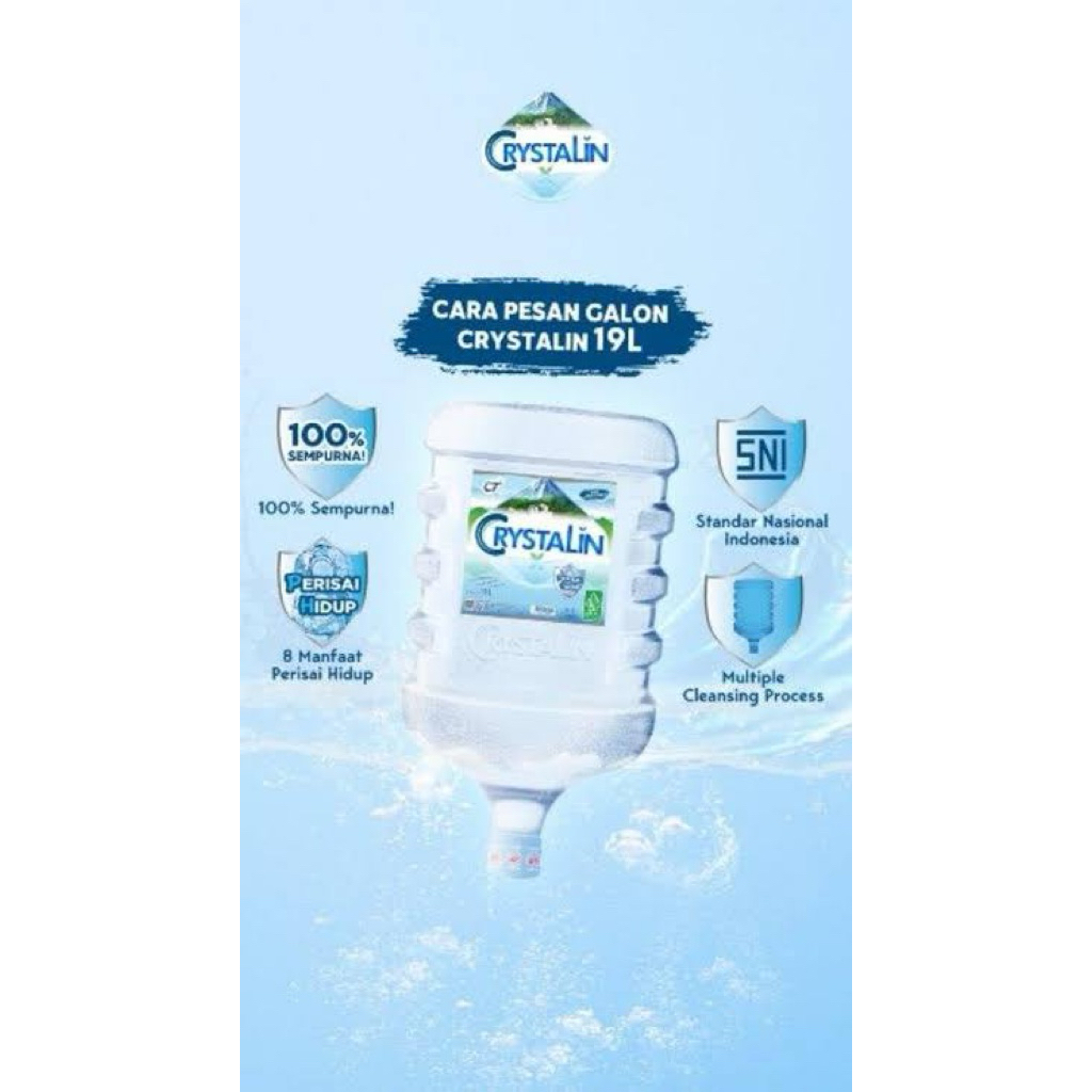 Crystalin + Galon 19 Liter