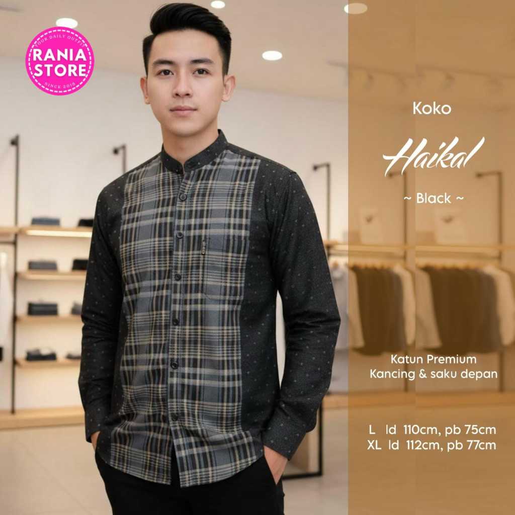 Haikal Koko Pria Lengan Panjang ORIGINAL by Rania Store