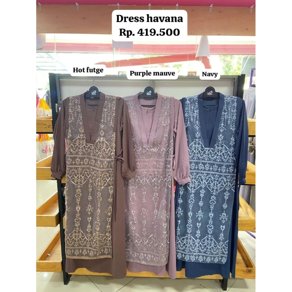 Rabbani - Dresslim Havana Rabbani Ori | Gamis Kondangan | Gamis Brukat