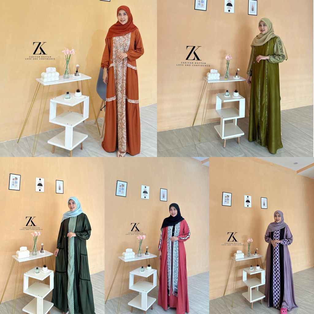 GAMIS ZAKIYAH KAFTAN//DREES ZAKIYAH KAFTAN//READYSTOK//GAMIS ZK//KAFTAN ZK ORI//READYSTOK//ETALASE K