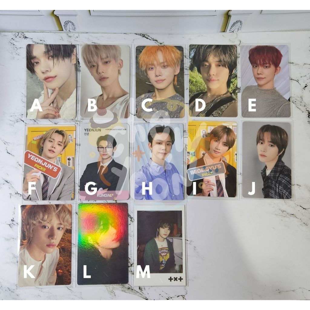 [OFFICIAL PHOTOCARD] TXT Tomorrow X Together Choi Yeonjun Choi Beomgyu Album Lucky Draw POB Benefit 