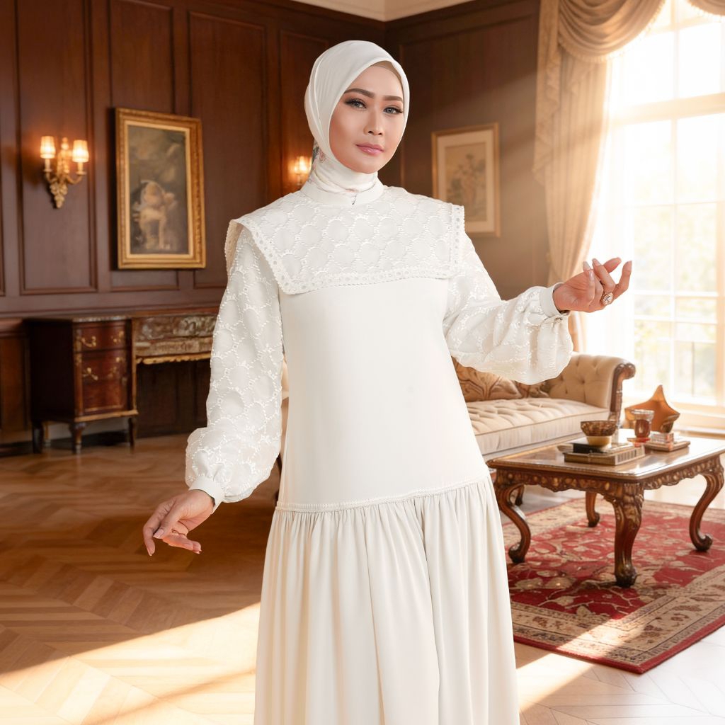 MANDJHA VIERRA DRESS  By IVAN GUNAWAN - Busana Muslim DRESS Modest ORIGINAL