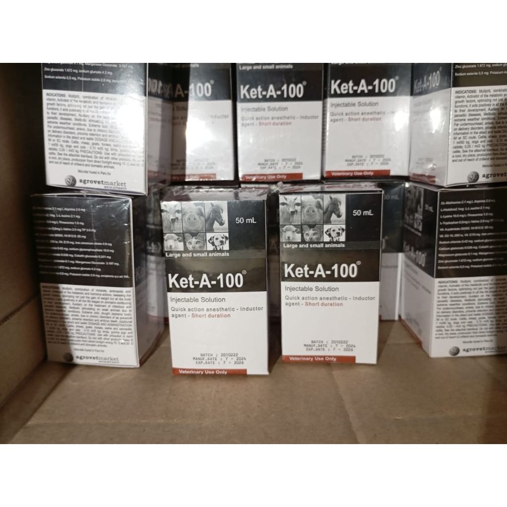 Ket-A-100 Original Import Obat Bius Untuk Hewan Ampuh Aman Tanpa Efek Samping