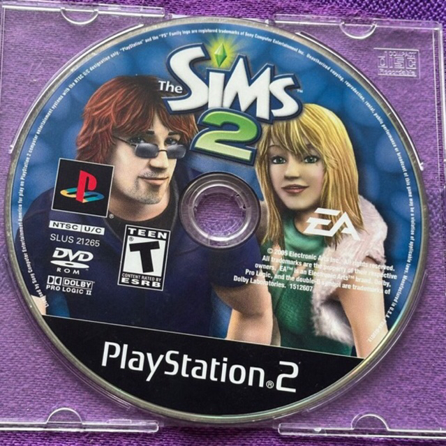 kaset ps2 ori us the sims 2