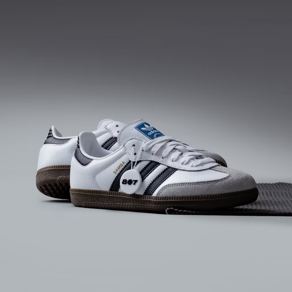 (Gratis kaos kaki) Promo Sepatu Sneakers Casual Garis Tiga Classic Samba Pria dan Wanita Cocok Sekol