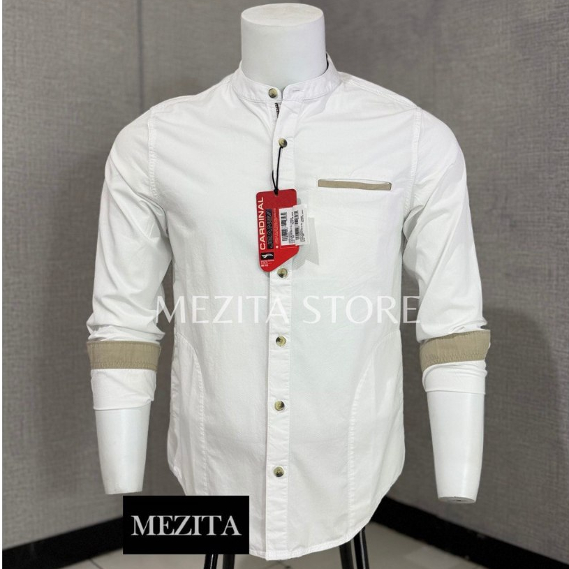 Kemeja Koko Slimfit Pria Cardinal J3075 Putih