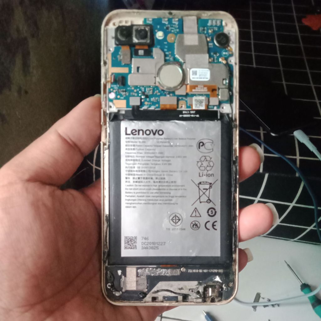 mesin baterai Lenovo k5 play normal garansi