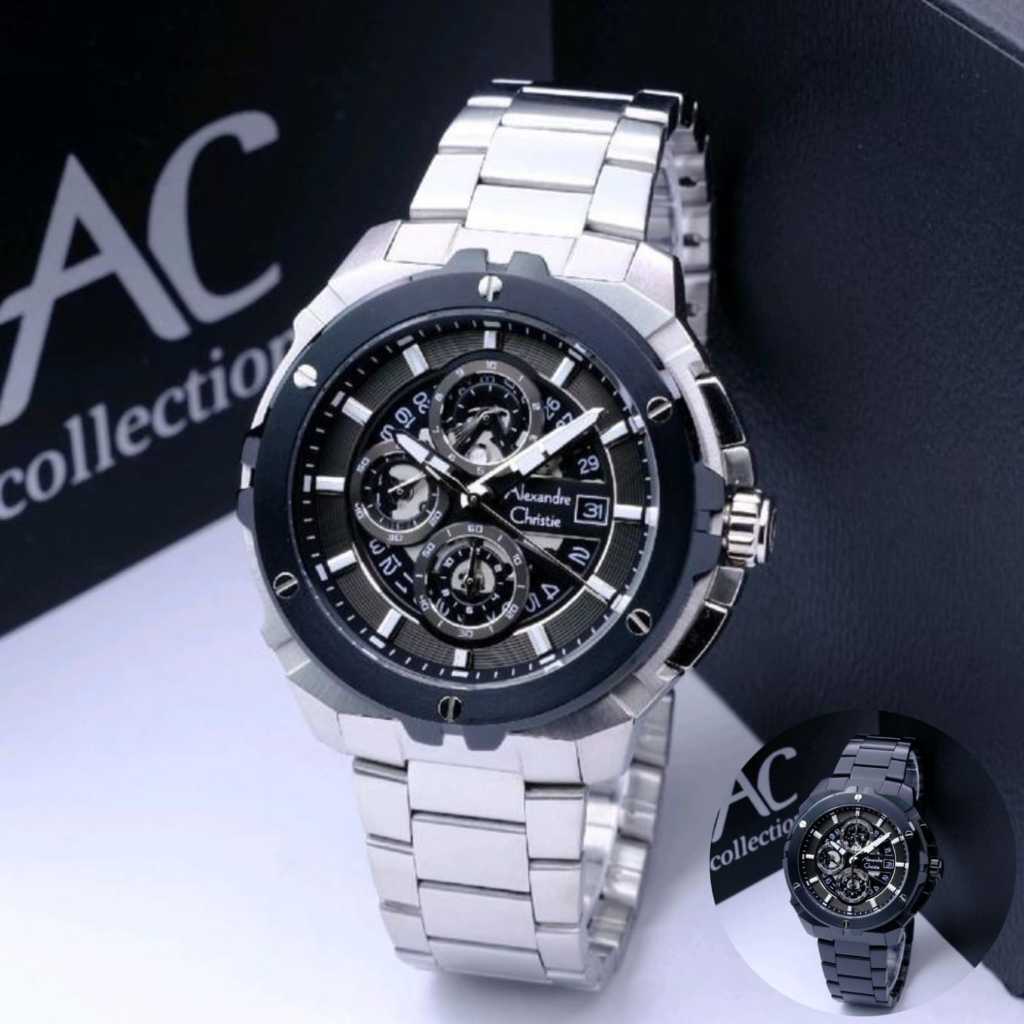 Jam Tangan Pria Alexandre Christie AC 6692 / AC 6695 Chronograph Original