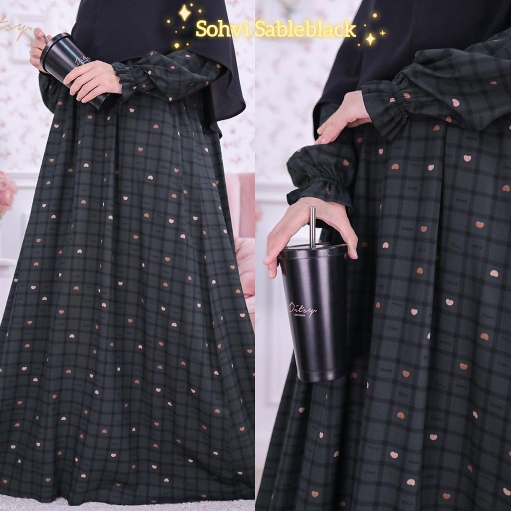 Ditsy Nightgown Gamis size M dan L | pajamas ditsy | original ditsy terbaru