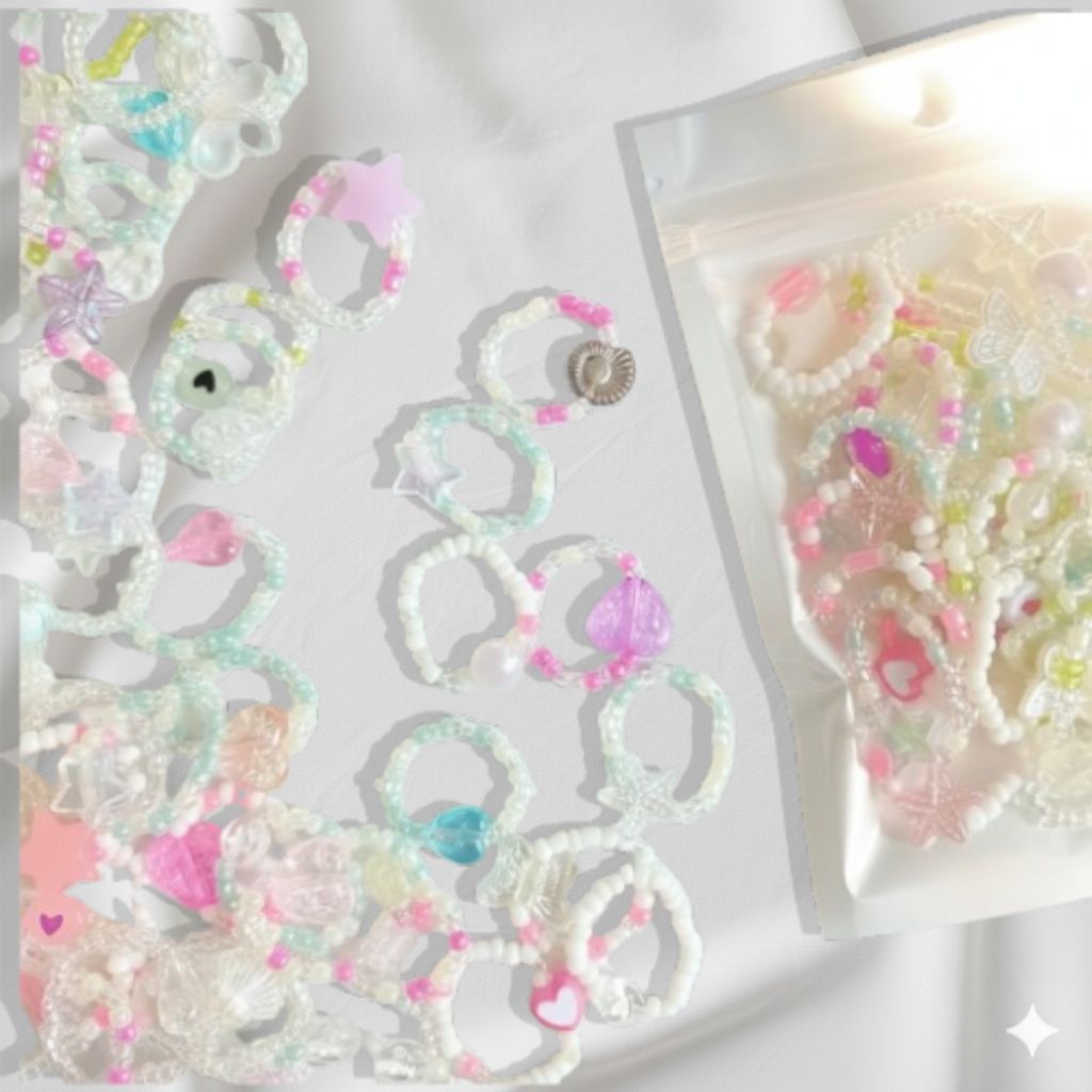 Gelang Manik Manik Aesthetic - Gelang Manik Lucu Custom Dewasa & Anak Premium