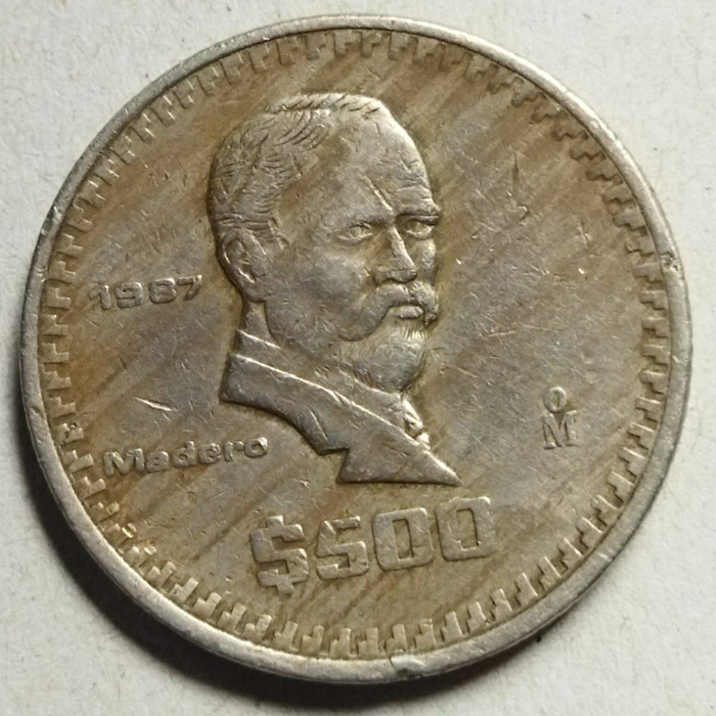 Koin Meksiko 500 Pesos 1987