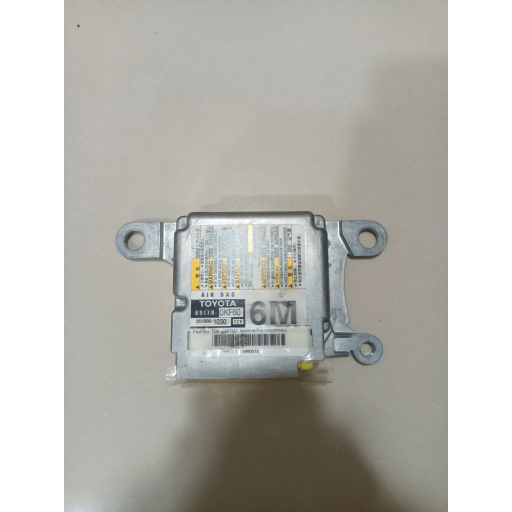 Toyota Ecu Modul Sensor Airbag Fortuner Vrz Hilux Revo 89170-0KF60 untuk Mobil Toyota