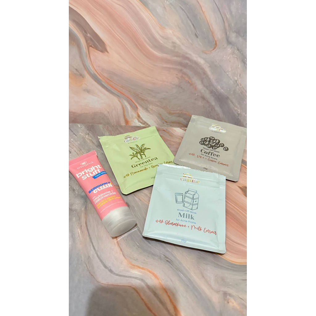 preloved skincare beautycare kuteks sisir deodorant spray masker camille sabun cuci muka emina