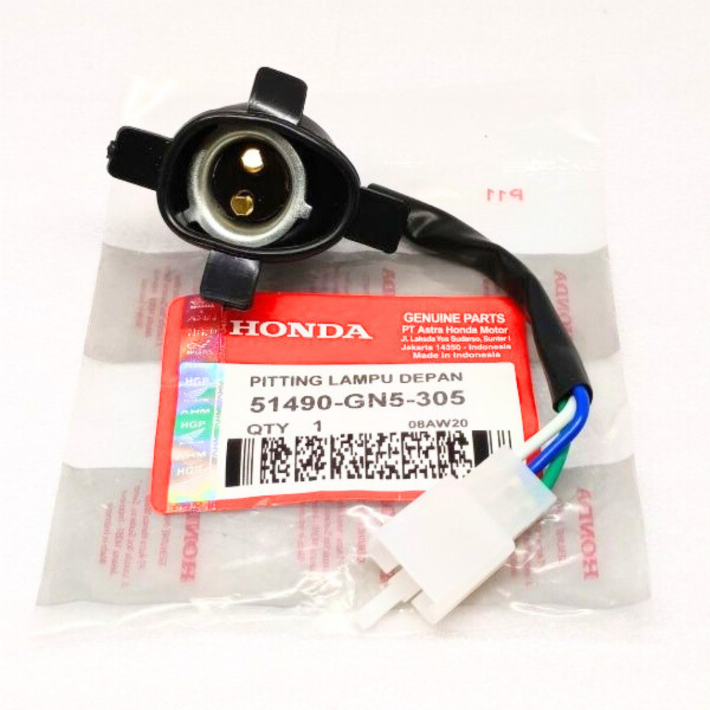 GROSIR 5 PCS Socket Soket Lampu Fitting Depan Motor Astrea Grand Supra GN5 Bohlam Beat Fi Vario 110
