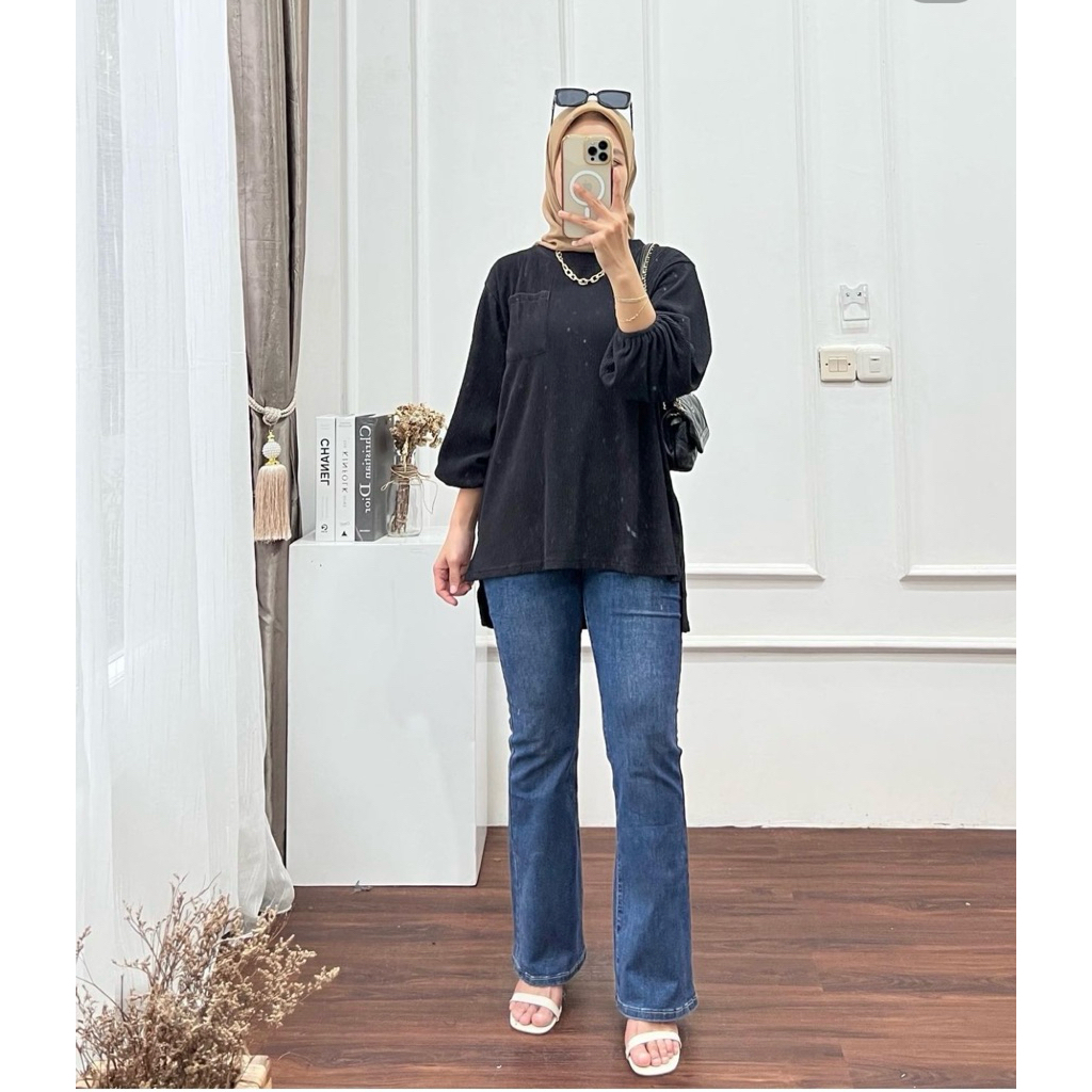 atasan wanita kaos knit premium kaos knit wanita atasan busui wanita