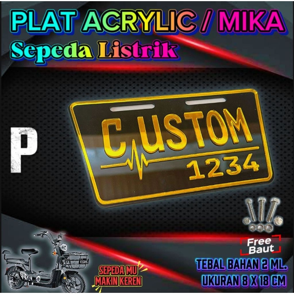 variasi custom plat termurah dan murah abis, plat termurah, plat murah abis, custom apik, plat nyala