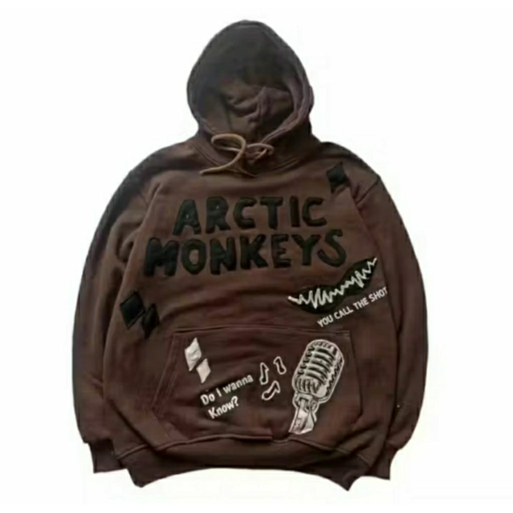 Hoodie brown rework Artic Monkeys