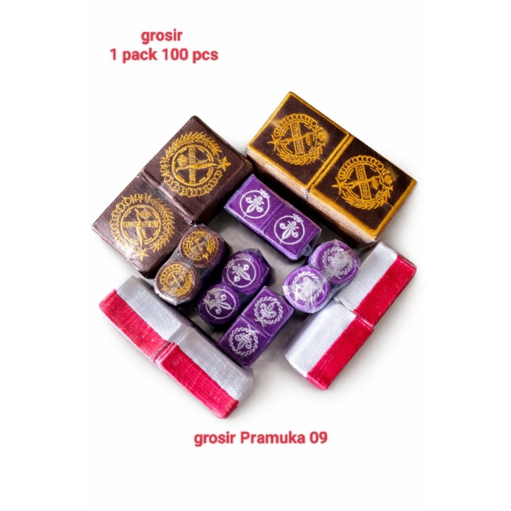 TANDA PLANTIKAN TUNAS PUTRA/TUNAS PUTRI/WOSM PUTRA /WOSM PUTRI 1 pack 100 pcs