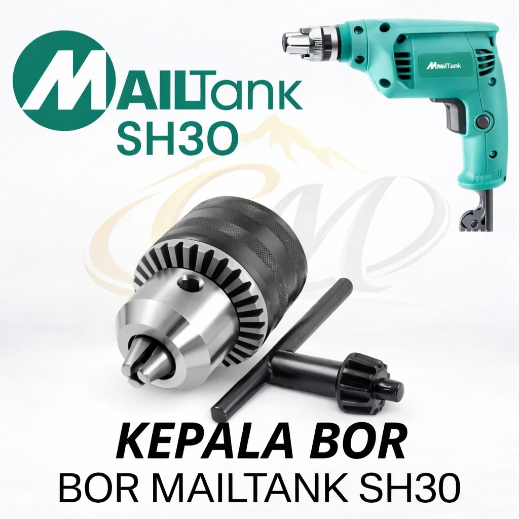 KEPALA BOR MAILTANK SH30 CHUCK BOR MAILTANK SH30 UJUNG BOR SH30 MAILTANK