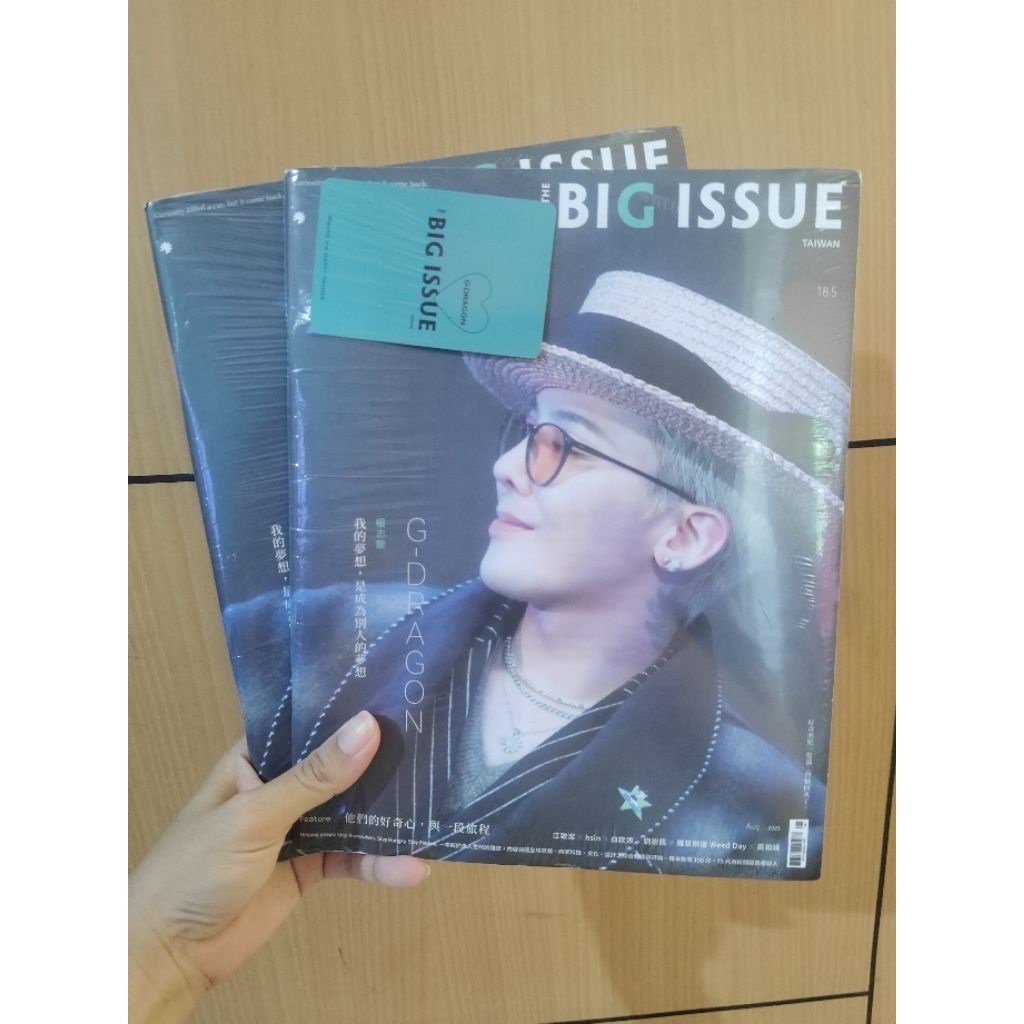 Majalah G-Dragon Big issue Ed Aug 2025 Free Photocard didalam majalah | Big Issue Magazine G-Dragon