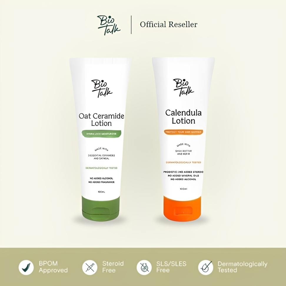 BIOTALK CALENDULA BODY LOTION & OAT CERAMIDE BODY LOTION 100 ML