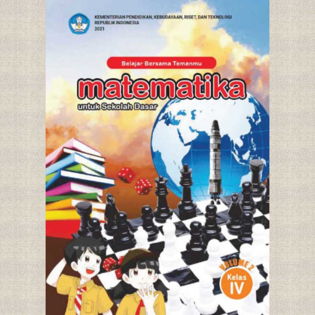 Buku MTK Kelas 4 matematika volum 2 kelas 4 SD/MI Original kemen dikbud