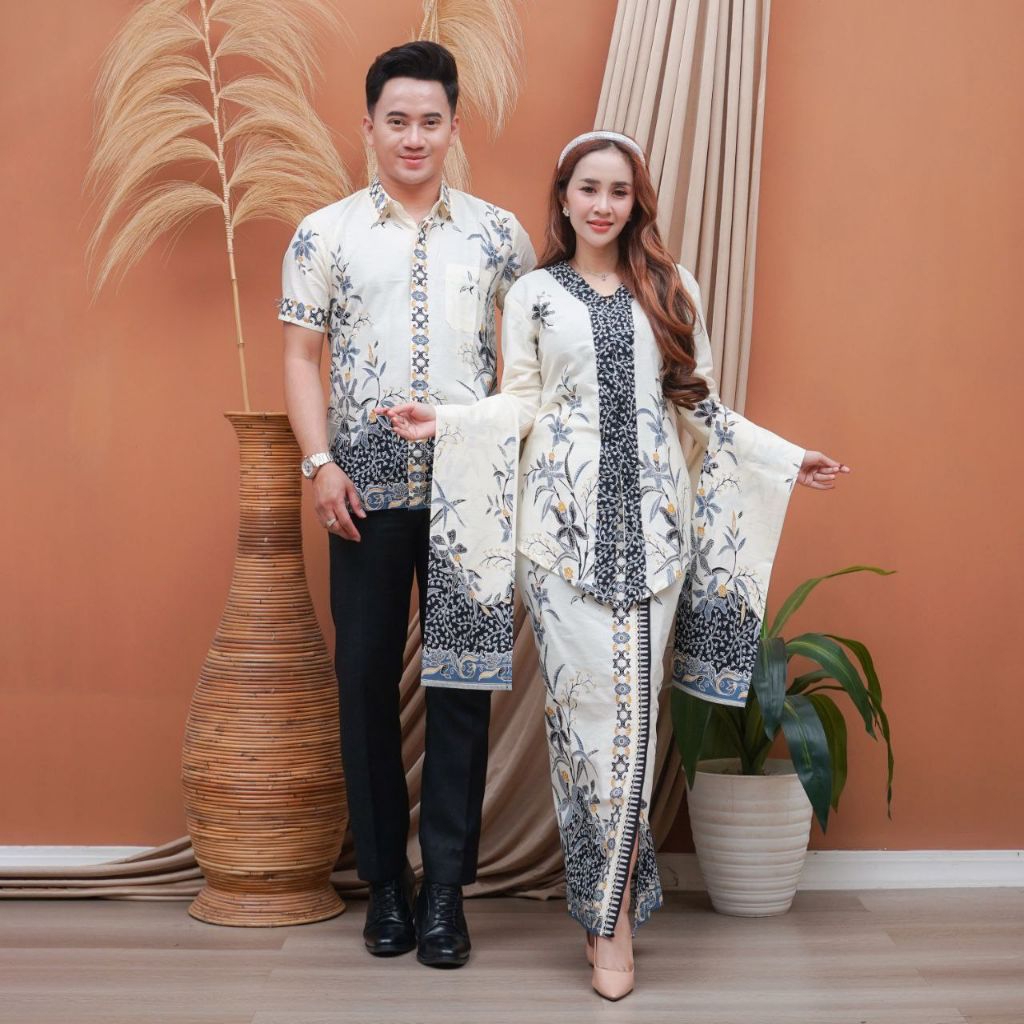 Set Batik Kebaya Selendang Limited Edition Batik Al Mubarok-Couple kebaya ,NB= SELENDANG TIDAK DIJUA