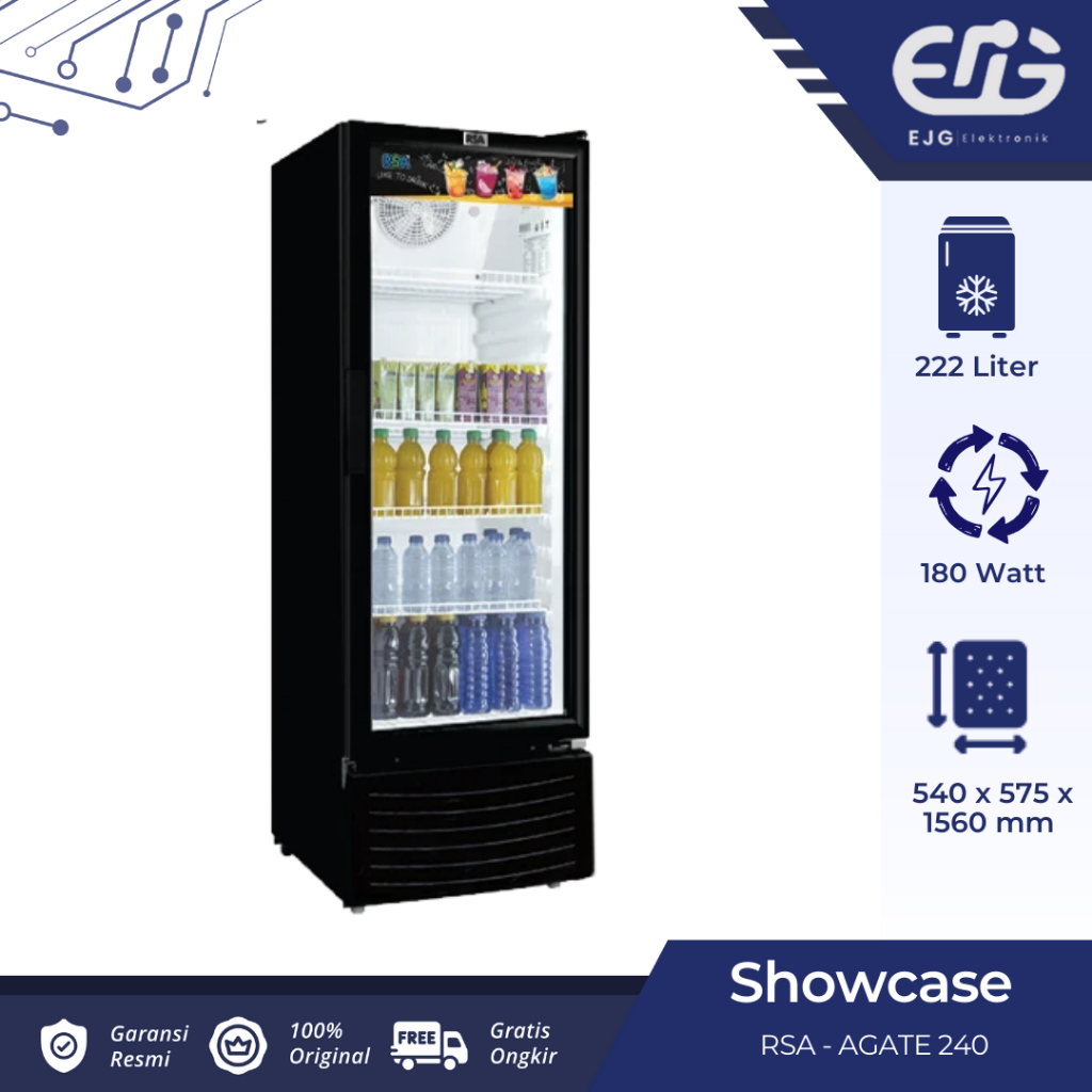 RSA Agate240 Showcase 222 Liter Agate-240