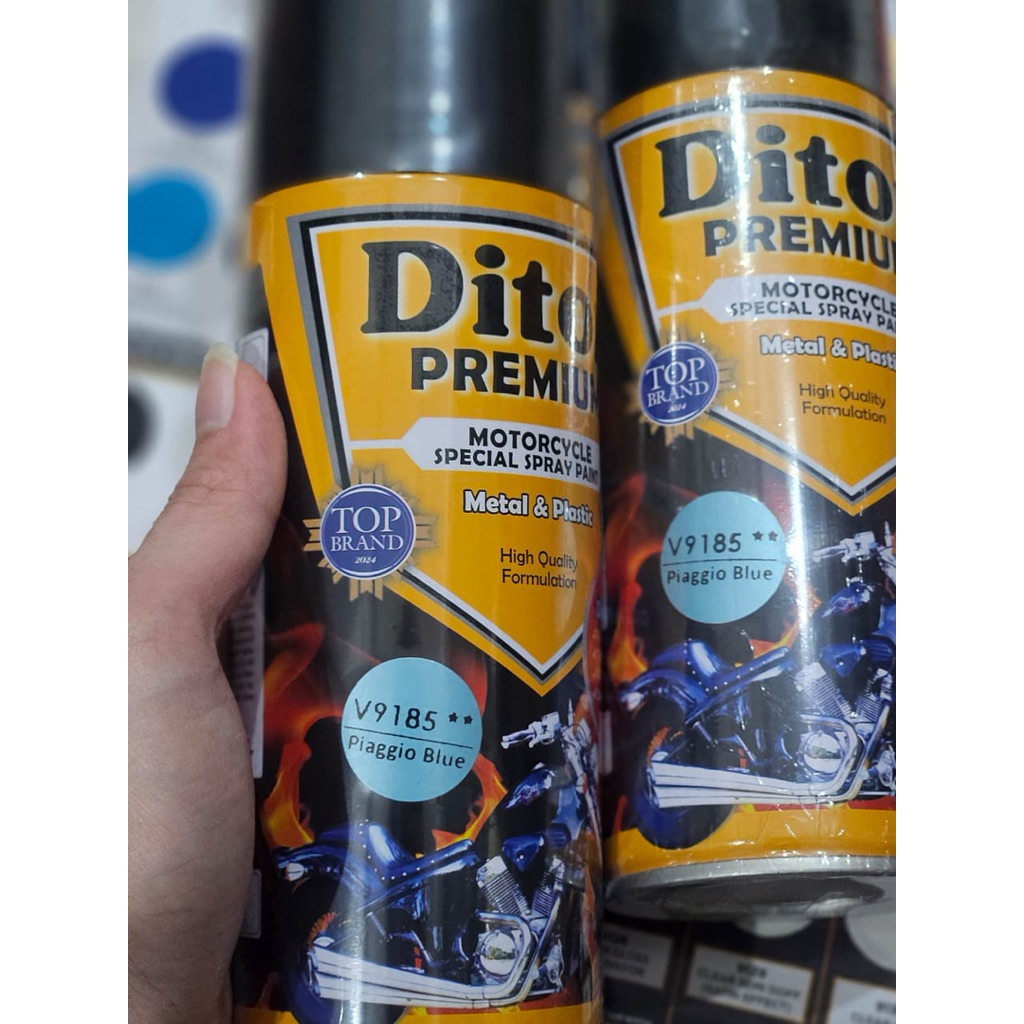 Pilox Diton Premium Paket Piaggio Blue** || Cat Semprot Body Motor&Velg Motor