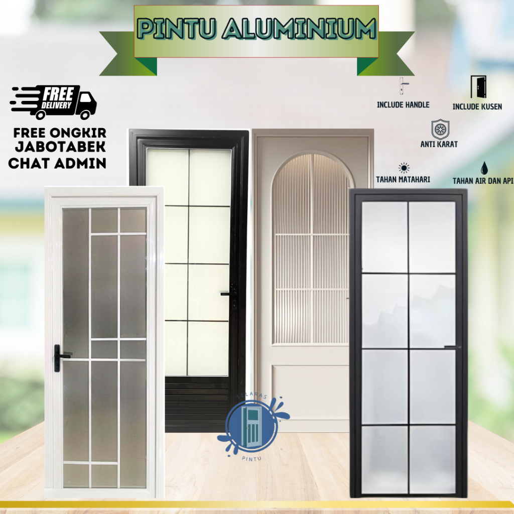 Pintu Aluminium, Pintu Tebal, Pintu Kamar Mandi ALUB