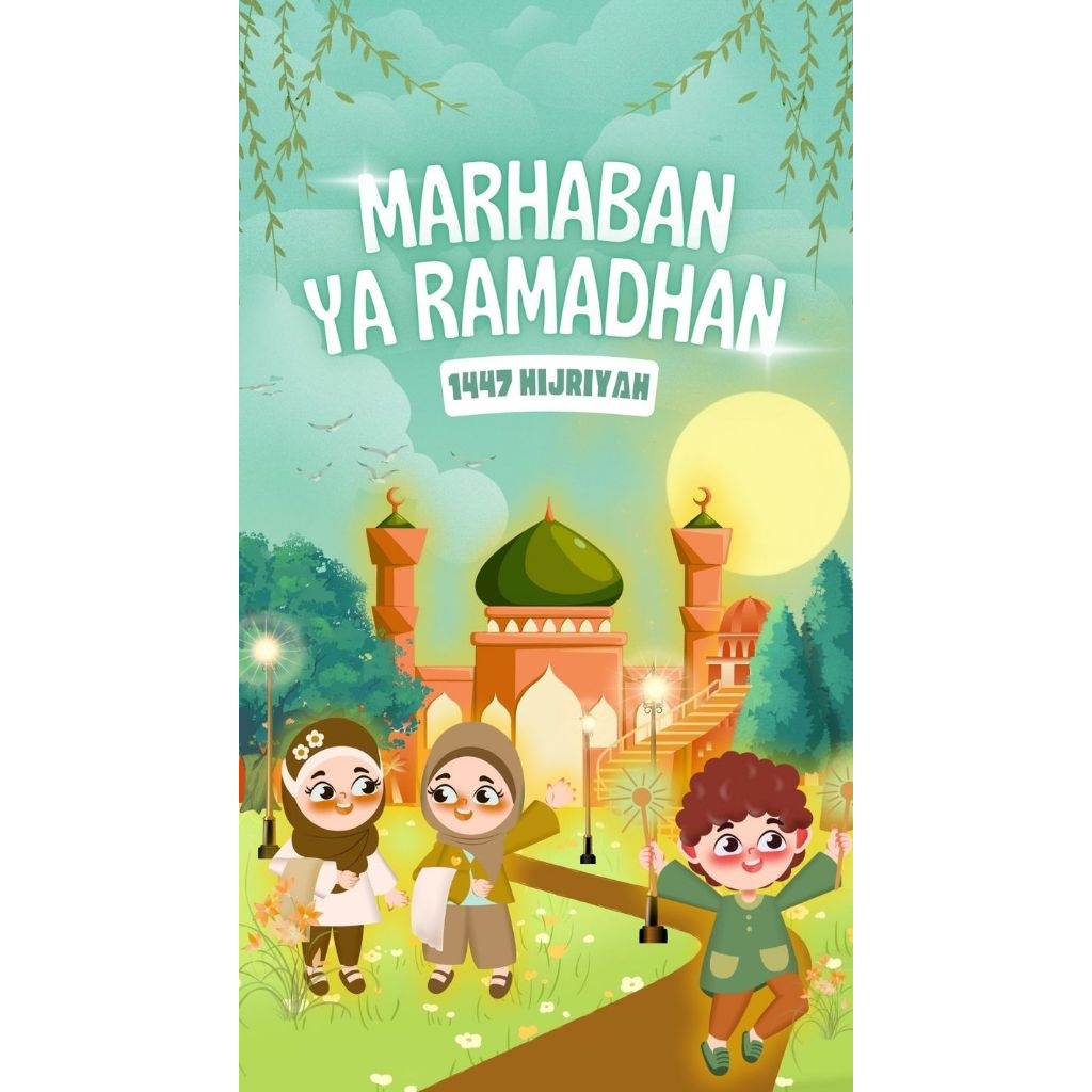 ayilike poster a4 anak karawang / custom tulisan / ramadhan , hari kartini, tahun baru islam , 17 ag