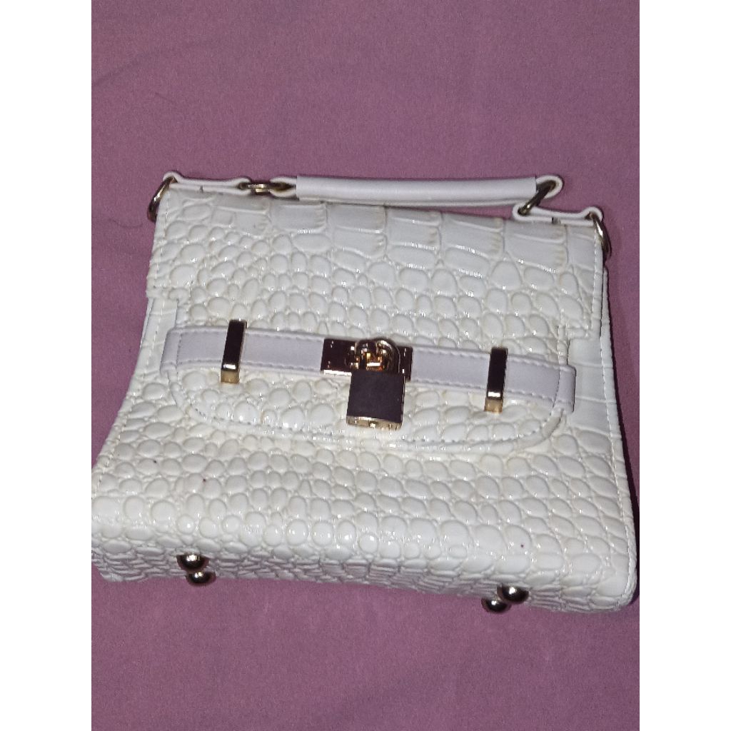 TAS WANITA WHITE CROCODILE