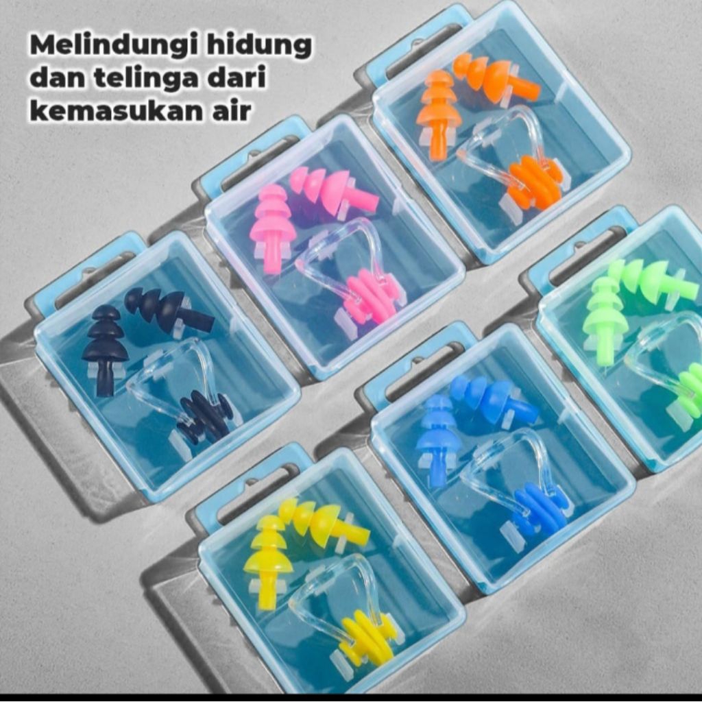 TUTUP TELINGA RENANG EAR PLUG TUTUP TELINGA DAN HIDUNG RENANG