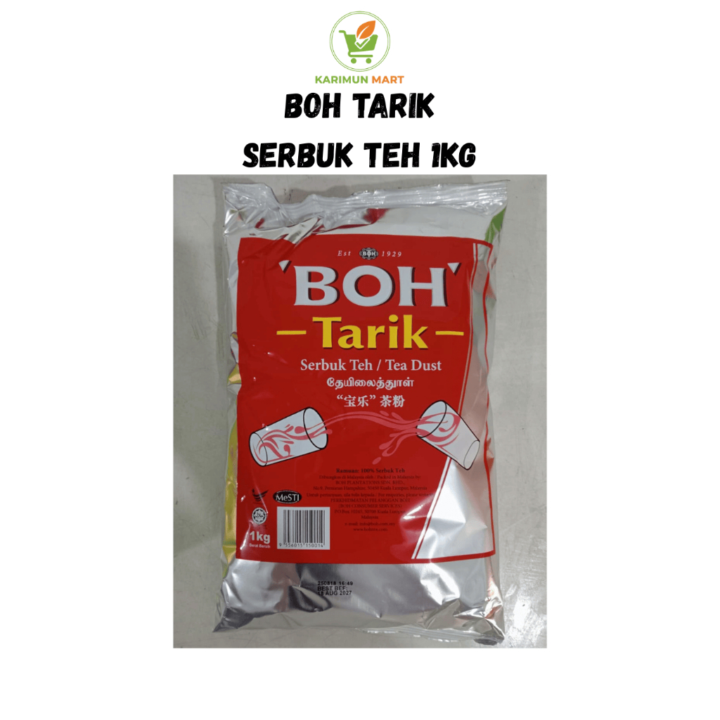 BOH TARIK Serbuk Teh Tarik BOH 1 KG Malaysia [Exp. 18 Agustus 2027]