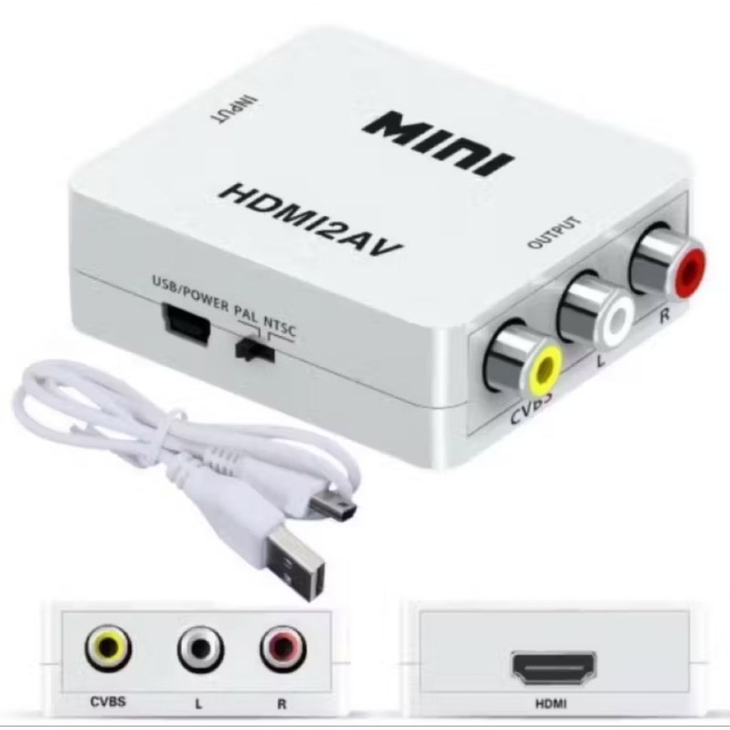 Converter HDMI to RCA plus kabel AV RCA