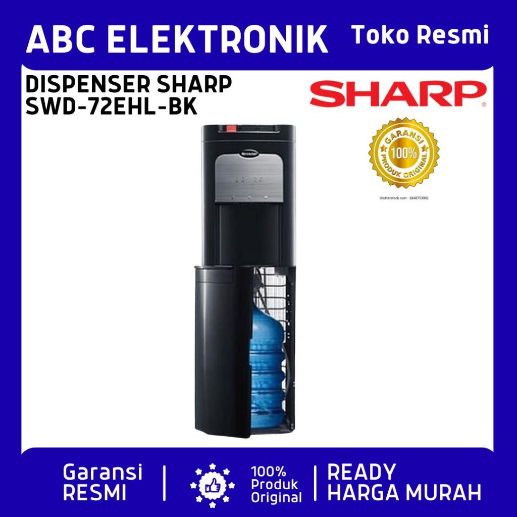 Dispenser Sharp Galon Bawah Swd 72 Ehl BK SWD-72EHL(BK)
