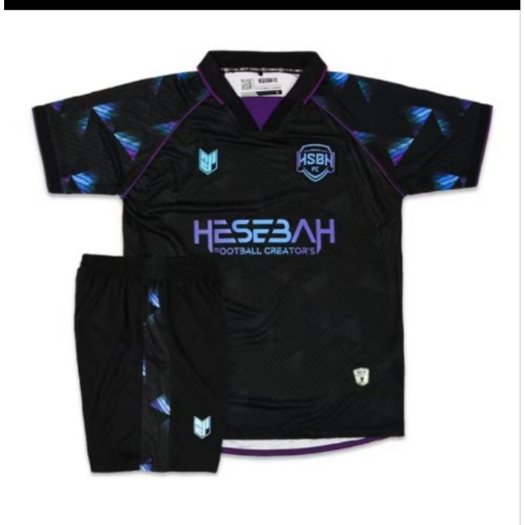 Jersey Hesebah FC Football Creator Terbaru Dry-Fit Blue Black