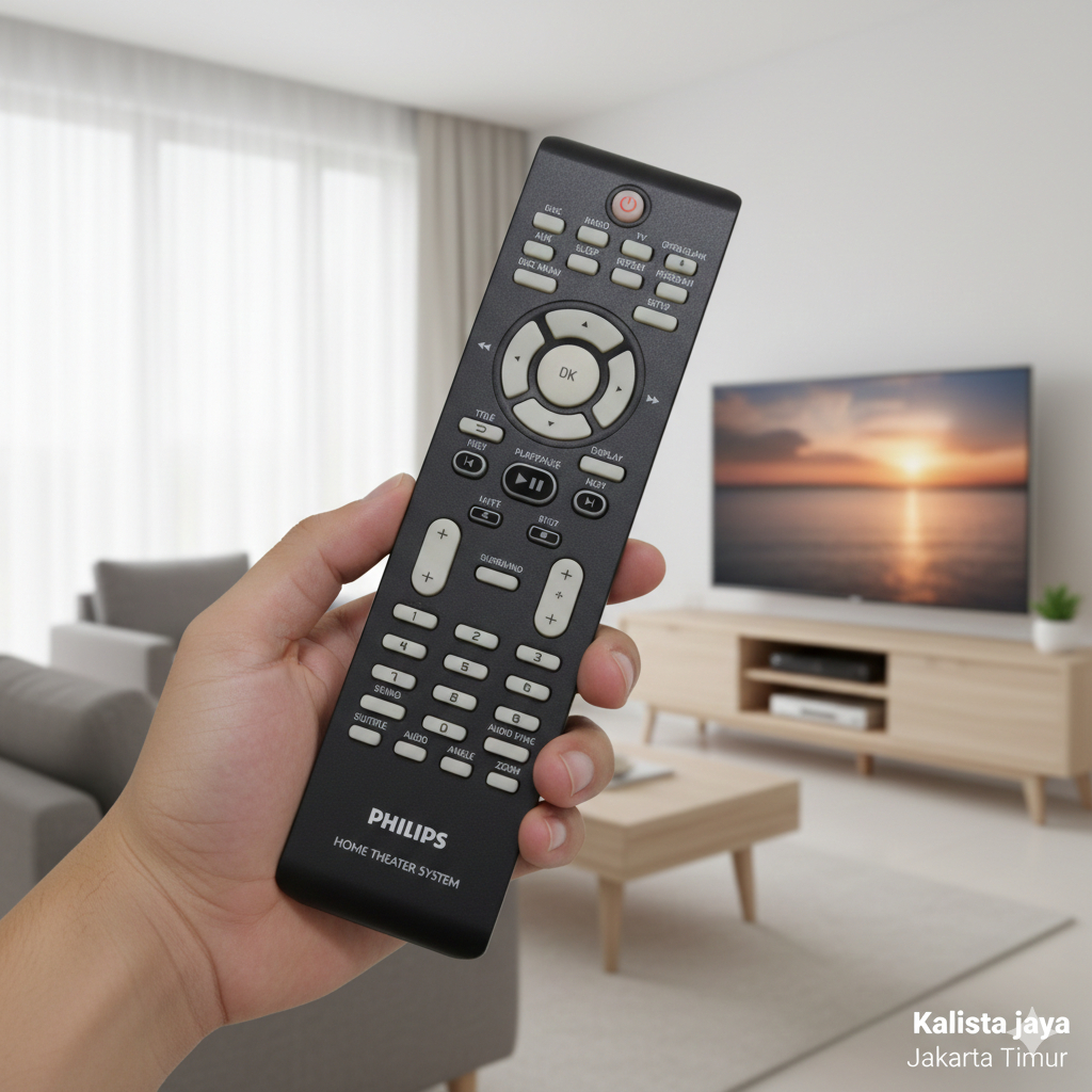 REMOTE REMOT DVD HOME THEATER PHILIPS HITAM ORIGINAL ASLI
