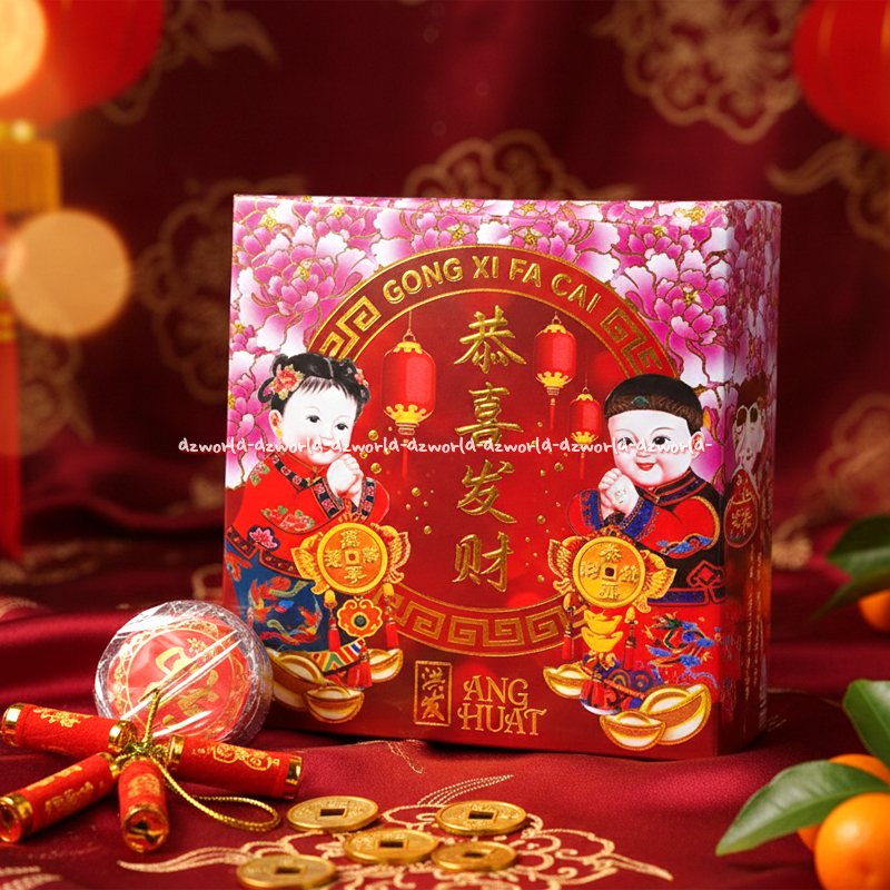 Ang Huat 4pcs Chinese Traditional Cake Kue Dodol Cina Imlek Kue Keranjang Khas Gong Xi Fa Cai Dodol 