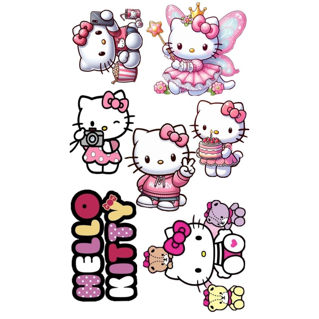 stiker hello kitty lucu,stiker anak,mainan anak,,stiker imut,stiker tempel,stiker hp,laptop,tumbler,