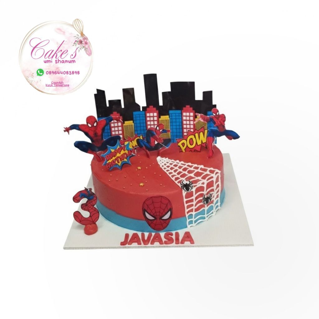 kue ulang tahun anak laki laki spiderman tangerang