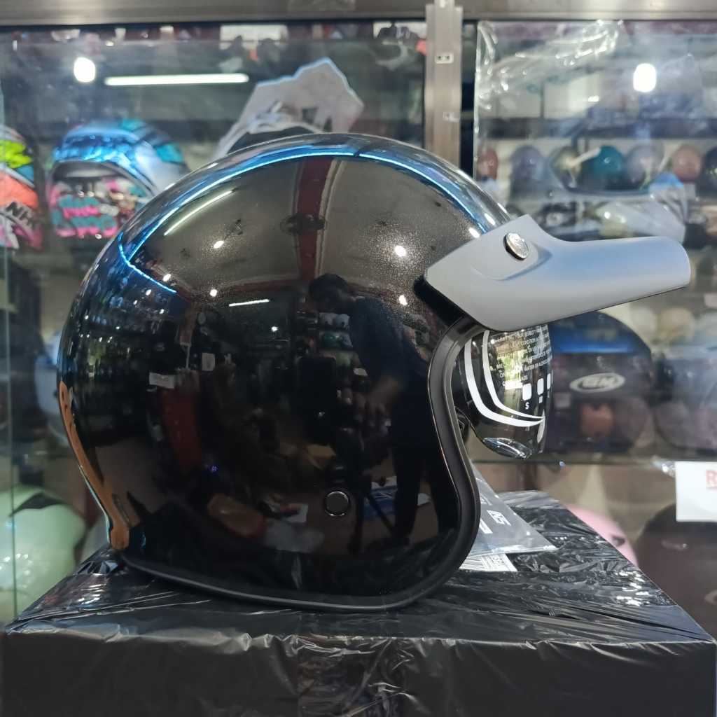 HELM JP HELMET INNER VISOR SMOKE PLUT PET Motorcycle Helmet JPX JPSIGNATUR HALLFACE