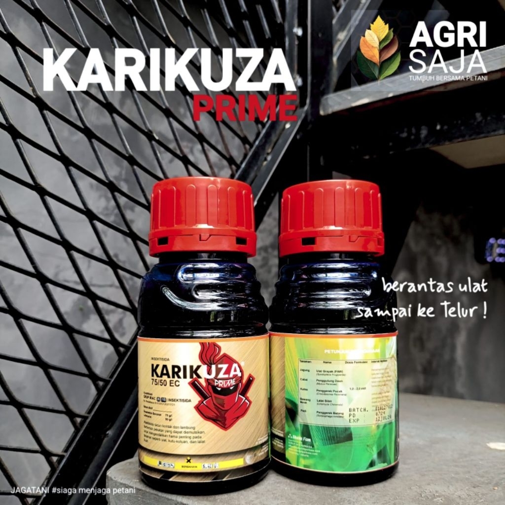 [ ORIGINAL 100% ] Insektisida KARIKUZA PRIME 75/50 EC @250ML Emamektin + Lufenuron PROMO PAKAI VOUCH