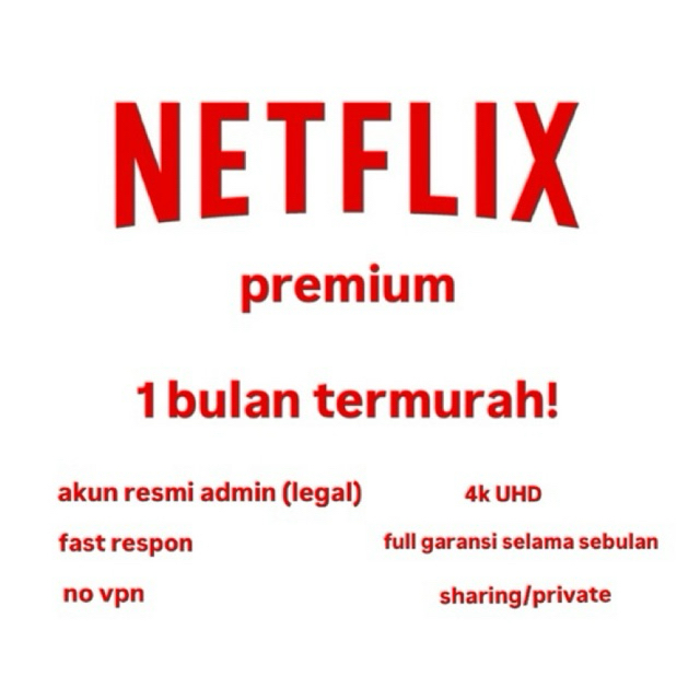 AKUN NETFLXX PREMIUM 4k UHD | SHARING | PRVT | akun resmi ADMIN