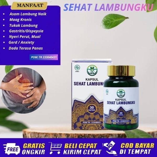Kapsul Sehat Lambungku - Obat Cegukan Terus Menerus, Perut Kembung, Penghilang Cegukan, Cegukan Kare